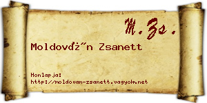 Moldován Zsanett névjegykártya