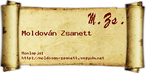 Moldován Zsanett névjegykártya