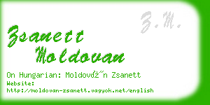 zsanett moldovan business card
